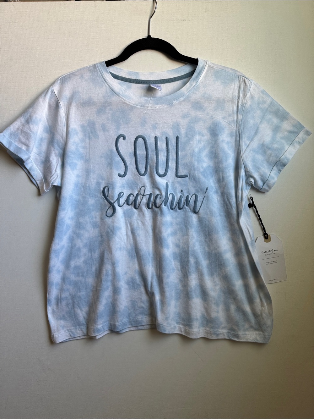 Sweet Soul Clothing Co. Graphic Tee - Light Blue & White